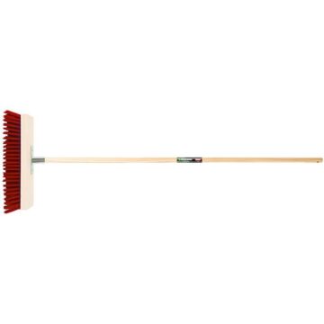 Polet Straatbezem 40cm Synthetisch met essen steel 150cm