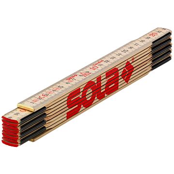 SOLA Duimstok SOLA hout 2 meter 10-delig
