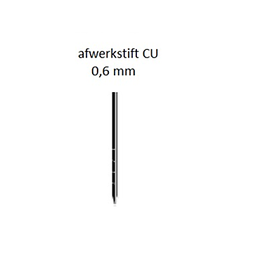 Dutack Stift 0,6 x 12 mm. Koper