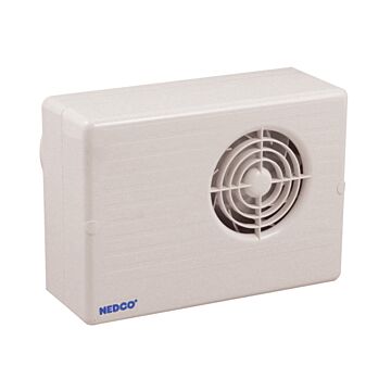 Nedco BV Badkamer/Toiletventilator CF 200 T ABS, kunststof wit