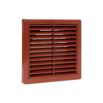 Nedco BV Ventilatierooster vlak model ø 125mm kunststof terracotta