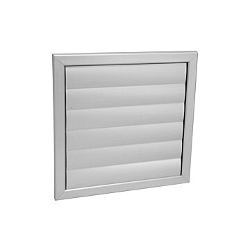 Nedco BV Aluminium lamellenrooster 355x355mm aluminium F1 aluminium geanodiseerd