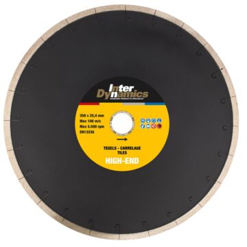 InterDynamics InterDynamics Tile Power High-End diamantblad 350mm, 25.4mm