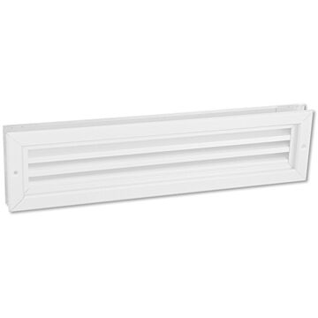 Nedco BV Deurventilatierooster 470x121mm aluminium wit