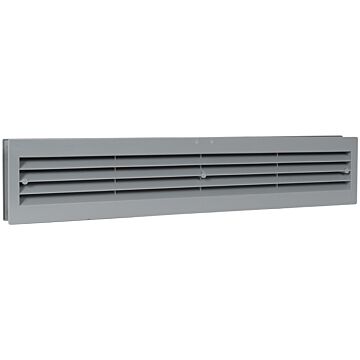 Nedco BV Deurventilatierooster 455x90mm PS, kunststof grijs