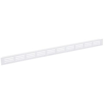 Nedco BV Plintrooster 500x30mm aluminium wit