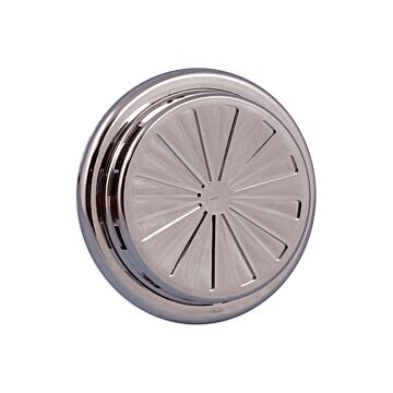 Nedco BV Verstelbaar ventilatierooster ø 100-150mm PP, kunststof chroom