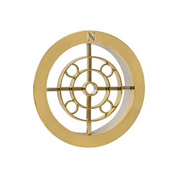 Nedco BV Ventilatierooster ø 100mm PP, kunststof messing