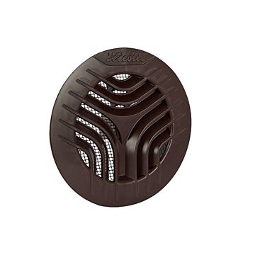 Nedco BV Ventilatierooster Ø110mm bruin met klemmen, met gaas