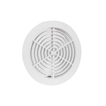 Nedco BV Ventilatierooster Ø160mm wit met klemmen, met gaas