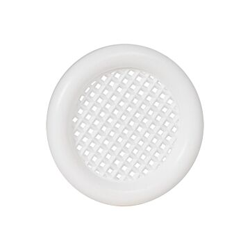 Nedco BV Ventilatierooster ø 32mm met kraag PS, kunststof wit