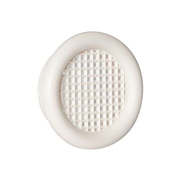 Nedco BV Ventilatierooster ø 32mm met kraag PS, kunststof creme