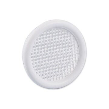 Nedco BV Ventilatierooster ø 45mm met kraag PS, kunststof wit
