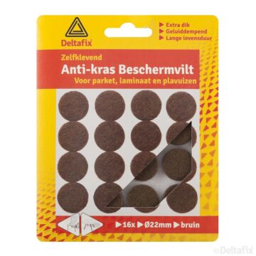 ANTI-KRASVILT 22 MM ROND BRUIN