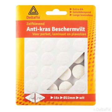 ANTI-KRASVILT 22MM ROND WIT