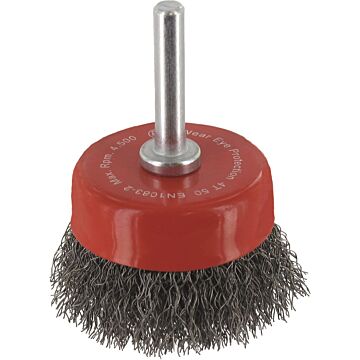 Rotec Komborstel sch. 6mm Ø50x0,20 mm gegolfd staaldraad