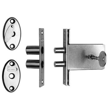 Nemef 1008/4 gl.sl. set 4 - Veiligheidsbijzetslot