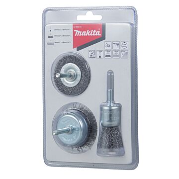 Makita D-66070 Borstelset 3-delig