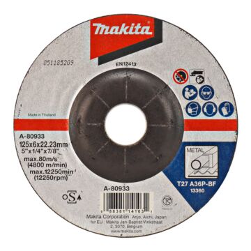 Makita A-80933 Afbraamschijf 125x6,0mm staal