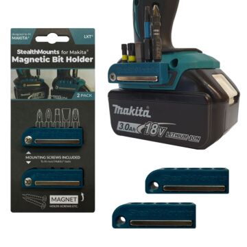 StealthMounts Magnetische bithouder voor machines Makita LXT - Blauw - 2-pack
