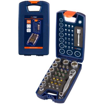 Rotec 30 dlg. 1/4 Dop + Bitset 25 mm PH/PZ/TX/DOP + houder