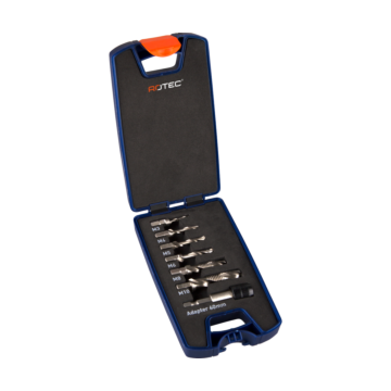 HSS Combi-boor- / tapbitset 7-dlg. Rotec, in cassette. 