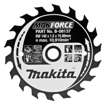 Makita B-08137 Cirkelzaagblad hout