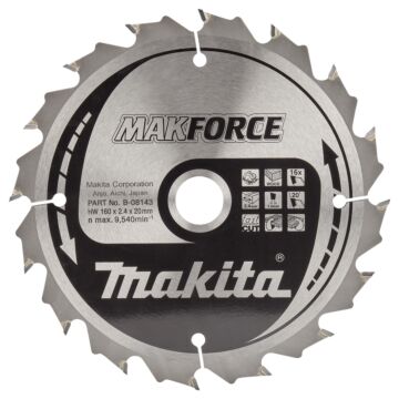 Makita B-08143 Cirkelzaagblad Hout