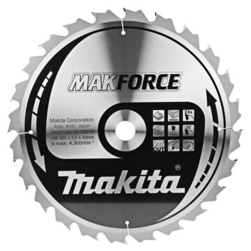 Makita B-08274 Zaagb hout 355x30x3,0 24T 20g