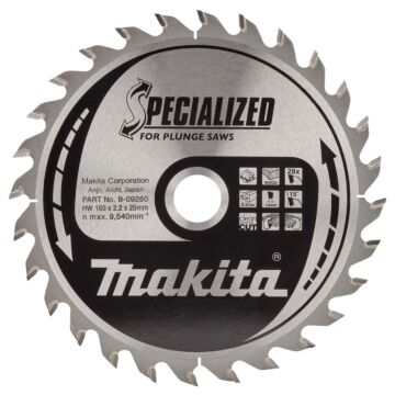 Makita B-09260 Invalzaagblad Hout