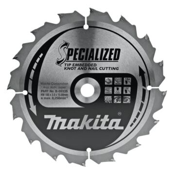 Makita B-09335 Cirkelzaagblad Hout (noest/spijker)