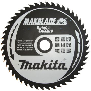 Makita B-09824 Tafelzaagblad hout zuiver