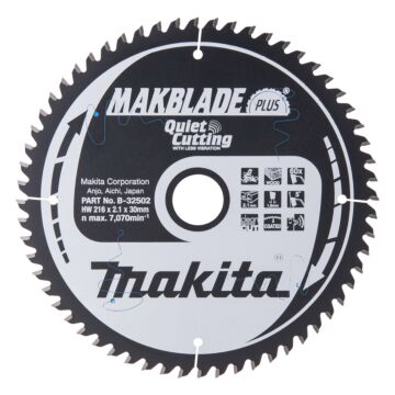 Makita B-32502 Afkortzaagblad Hout