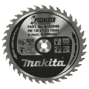 makita B-32948 Cirkelzaagblad Hout