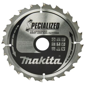 Makita B-33102 Cirkelzaagblad Hout (noest/spijker)