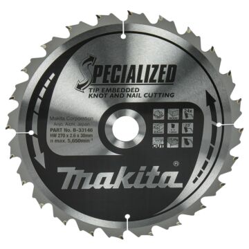 makita B-33146 Cirkelzaagblad Hout (noest/spijker)