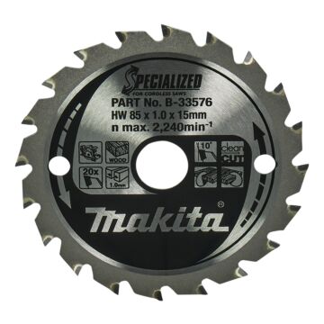 Makita B-33576 Cirkelzaagblad Hout