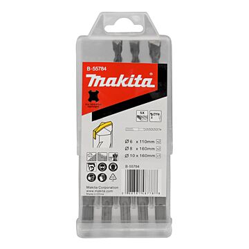 Makita B-55784 PBS: borenset 5-delig SDS-PLUS