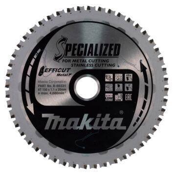 Makita B-69331 Cirkelzaagblad RVS/staal