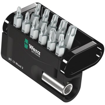 Wera BIT ASSORTIMENT, BIT-CHECK 12 WOOD 2, 12 -DELIG