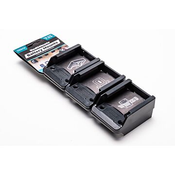 Stealth Mount accuhouder voor Makita 12V MAX CXT, 6-pack zwart
