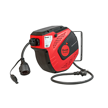 QwattPro veerkabelhaspel AutoMaster 10+1m. 3x2,5 mm.