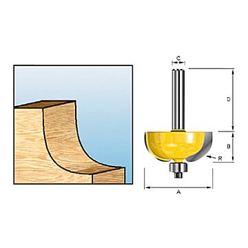 Makita D-11461 Holprofielfr+lag R6,35 S8