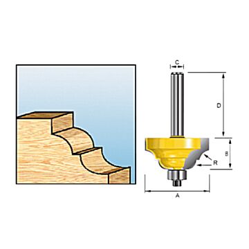 Makita D-11651 Contraprofielfr+lag 38,1 S8