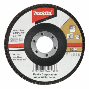 Makita D-27442 Lamellenschuurschijf 115 Z60
