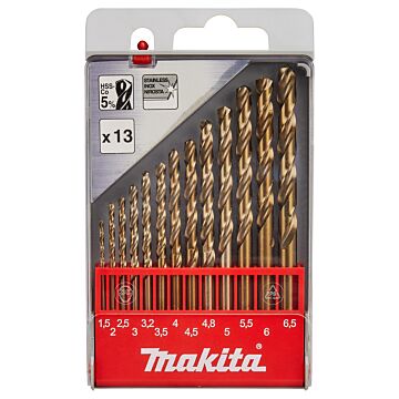 Makita D-57180 Metaalborenset 13-delig