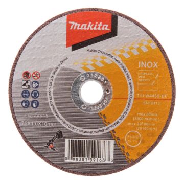 makita D-74815-5 Doorslijpschijf RVS