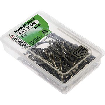 DRAADNAGELS BOLKOP R.V.S. 2.4X45 200 GR