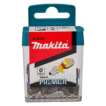 Makita E-03252 Slagschroefbits PZ2x25mm (15 stuks)
