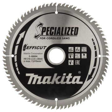 Makita E-08894 Afkortzaagblad Hout
